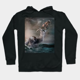 Sloth Kraken Giant Sea Monster Hoodie